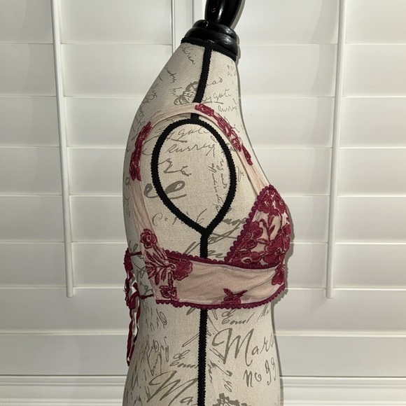 For Love & Lemons Temecula Crop Top Wine - Picture 5 of 12